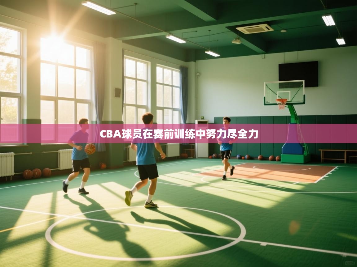 CBA球员在赛前训练中努力尽全力 第1张